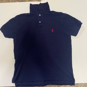 Polo by Ralph Lauren Navy Shirt with Yellow Accents